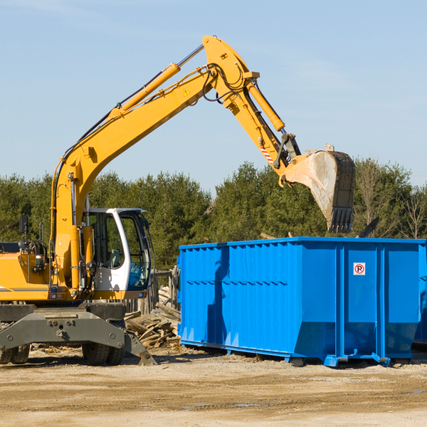 what size residential dumpster rentals are available in Gainesville AL